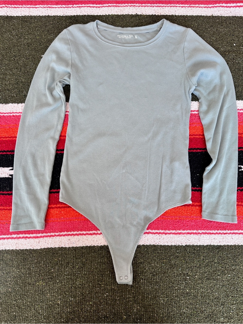 Abercrombie and Fitch Light Blue Cotton Bodysuit